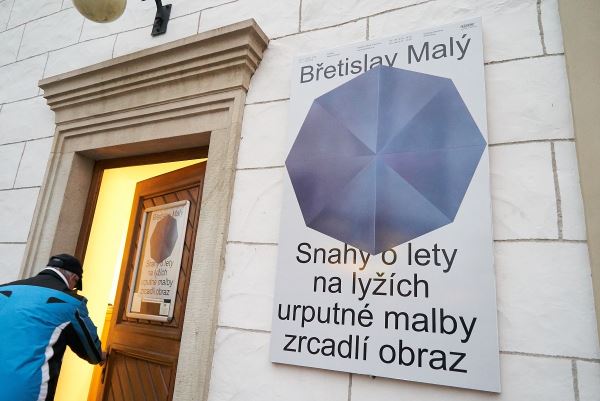 Břetislav Malý Snahy o lety na lyžích urputné malby zrcadlí obraz