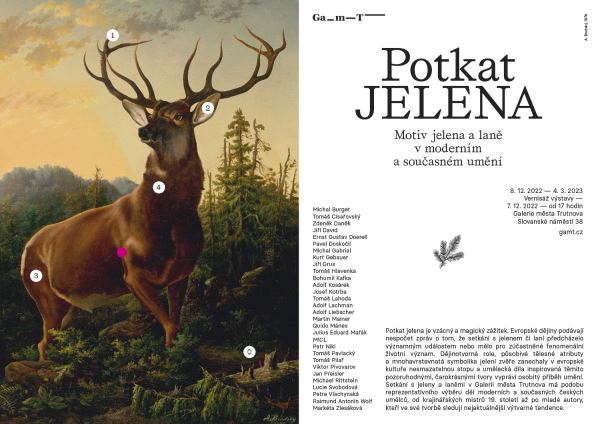 Potkat jelena/ motiv jelena a laně v moderním a současném umění